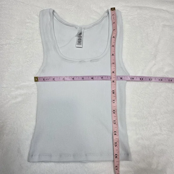 SKIMS Light Blue Cotton Ribbed Tank Size Small - Picture 4 of 8